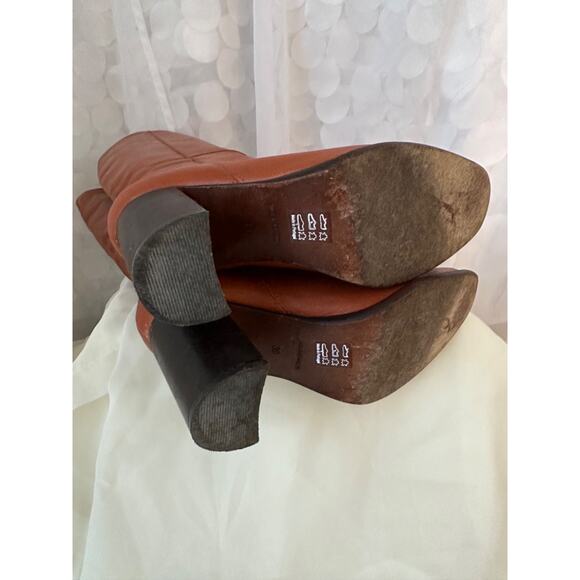 Free People TALL OTK GEORGIE Over the Knee Heeled Boots Caramel Brown 39 US 8 - Picture 7 of 11